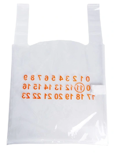 Shop Maison Margiela Shopping Bag In Arancione
