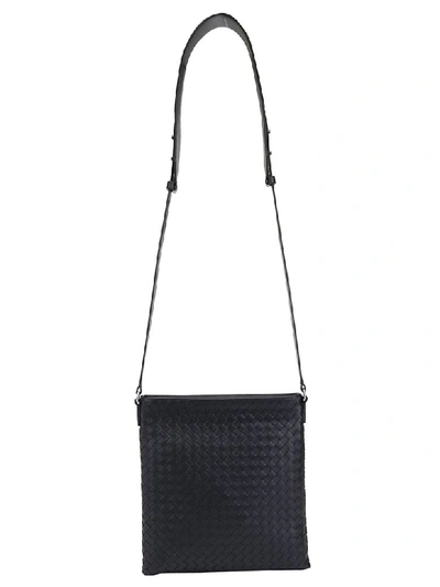 Shop Bottega Veneta Messenger Shoulder Bag In Nero