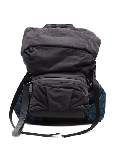 Shop Bottega Veneta Backpack Paper Nylon In Nero/blue