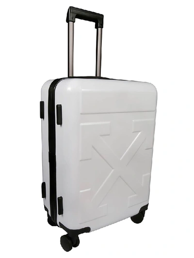 Shop Off-white Arrow Suitcase In White