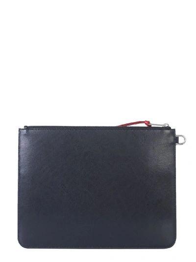 Shop Givenchy Large Pouch With Zip In Nero