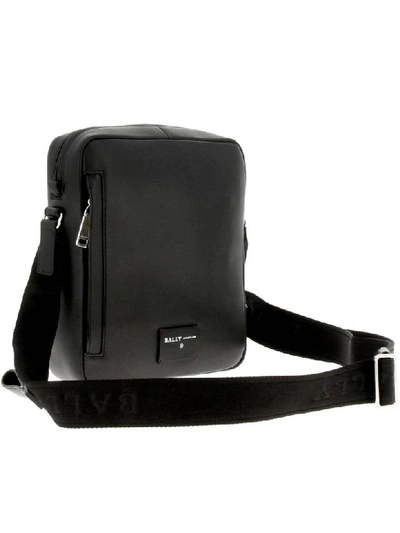 Shop Bally Leather Bag With Trainspotting Band In Black