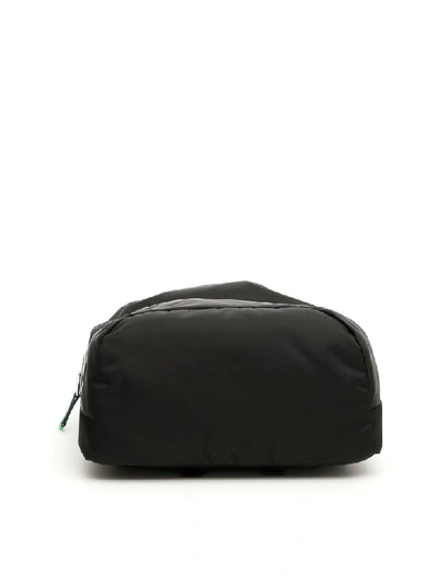 Shop Prada Nylon Backpack In Nero Verde Fluo (black)