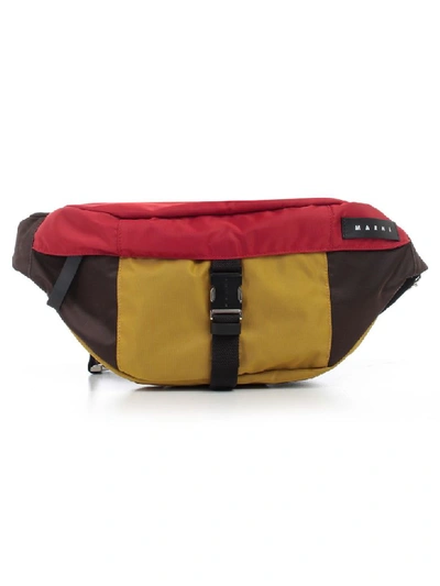 Shop Marni Belt Bag In Chestnut Red Cork