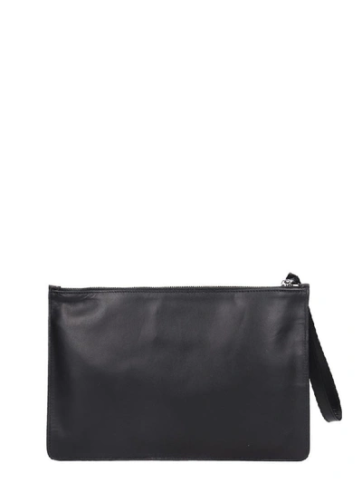 Shop Marcelo Burlon County Of Milan Clutch In Black Leather