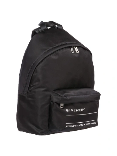 Shop Givenchy Logo Backpack In Nero