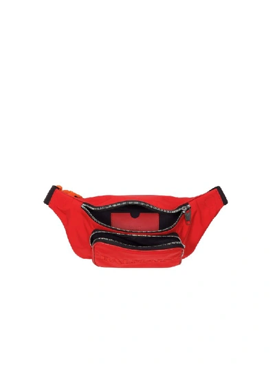 Shop Balmain Nylon Belt Bag 35 In Red
