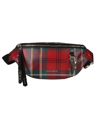 Shop Alexander Mcqueen Harness Belt Bag In Red/multicolor