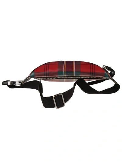 Shop Alexander Mcqueen Harness Belt Bag In Red/multicolor