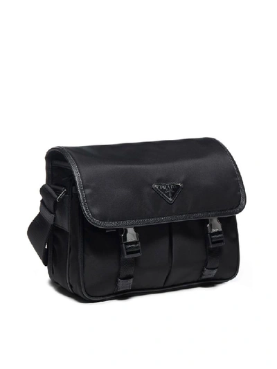 Shop Prada Messenger Shoulder Bag In Nero