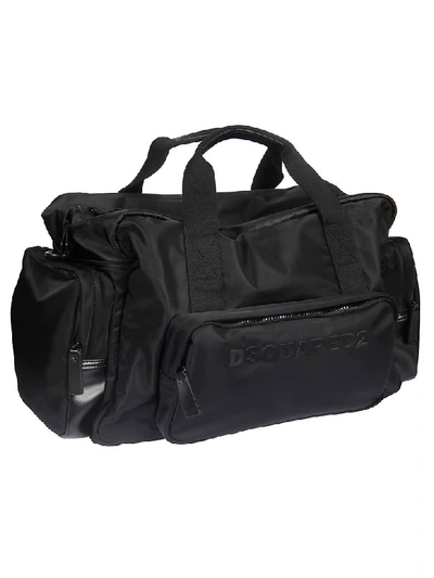 Shop Dsquared2 Branded Duffle Bag In Black