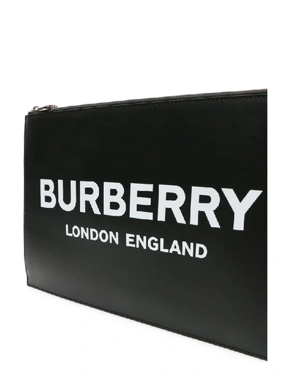 Shop Burberry Edin Logo Pouch In Black (black)
