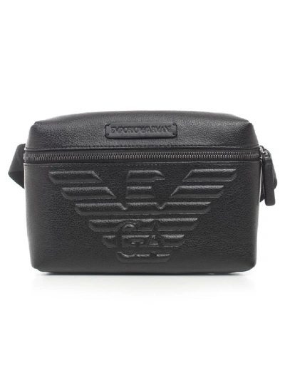 Shop Emporio Armani Belt Bag In Black