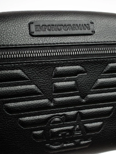 Shop Emporio Armani Belt Bag In Black