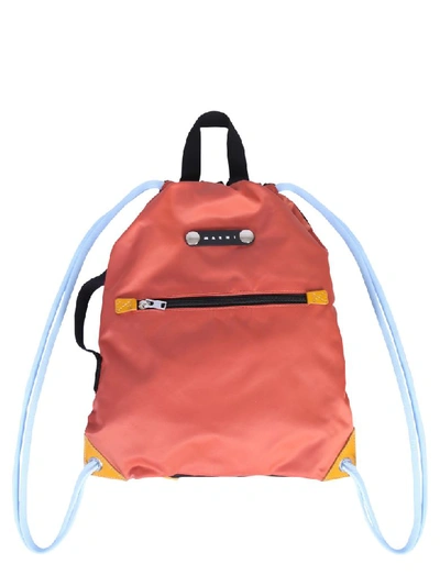 Shop Marni Nylon Backpack In Multicolor