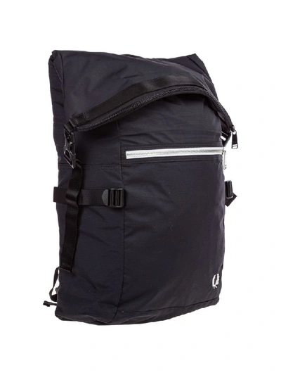 Shop Fred Perry Roll Top Backpack In Nero