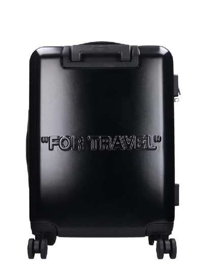 Shop Off-white Arrow Trolley In Black Pvc