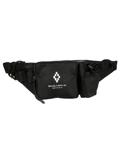 Shop Marcelo Burlon County Of Milan Logo Belt Bag In Black