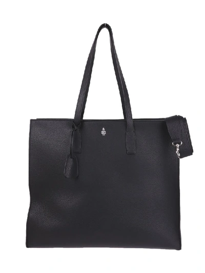 Shop Mark Cross Black Fitzgerald Ew Tote