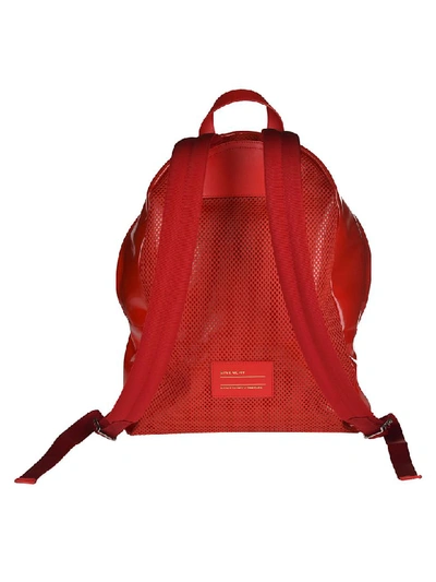 Shop Givenchy Logo Backpack In Red