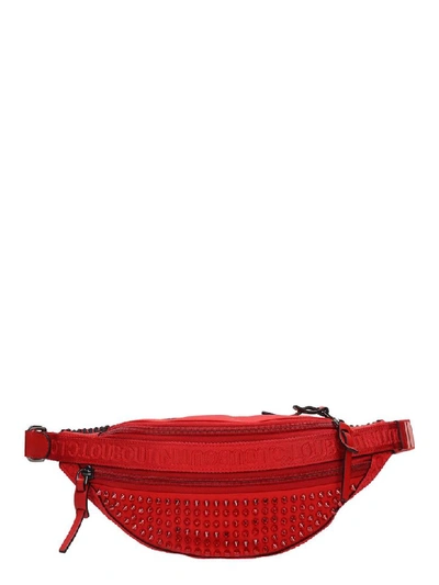 Shop Christian Louboutin Parisnyc Waist Bag In Red Tech/synthetic