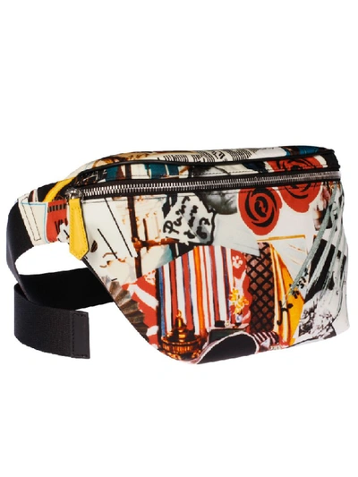 Shop Fendi Karl Collage Print Belt Bag In Multicolor