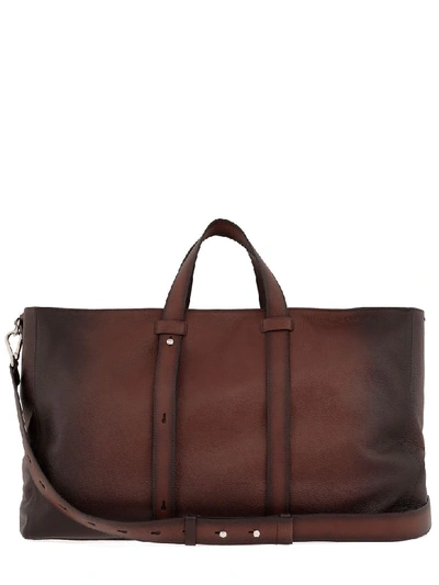 Shop Orciani Leather Bag In Sigar