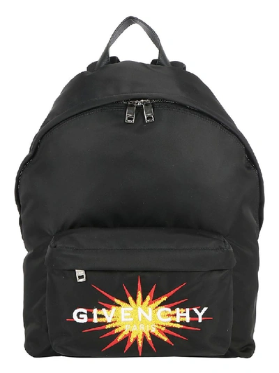 Shop Givenchy Backpack In Black/orange