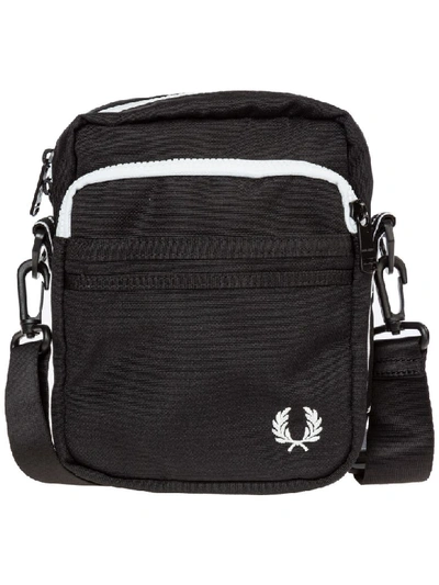 Shop Fred Perry Side Crossbody Bags In Nero