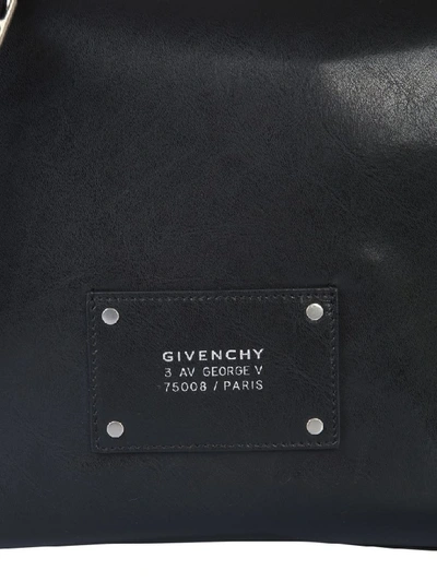 Shop Givenchy Leather Shoulder Bag In Nero