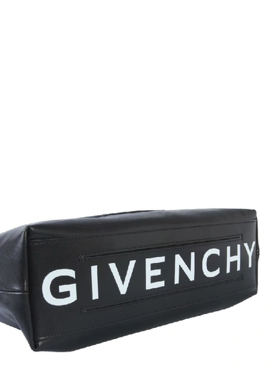 Shop Givenchy Leather Shoulder Bag In Nero