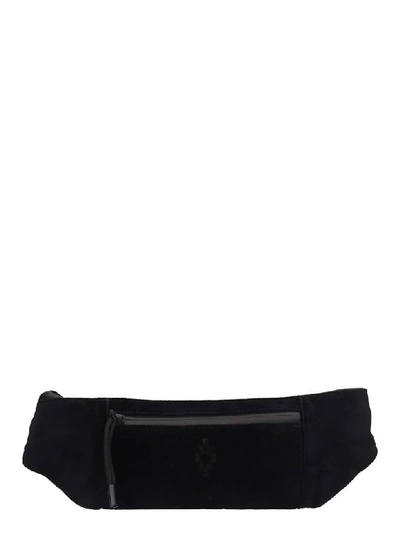 Shop Marcelo Burlon County Of Milan Waist Bag In Black Velvet