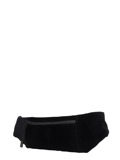 Shop Marcelo Burlon County Of Milan Waist Bag In Black Velvet