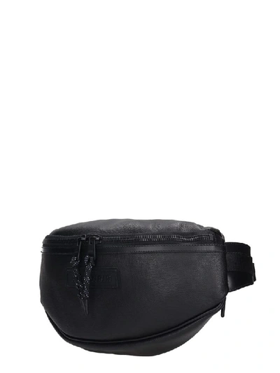 Shop Ami Alexandre Mattiussi Waist Bag In Black Leather