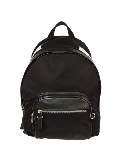 Shop Neil Barrett Big Bolts Backpack In Black / White