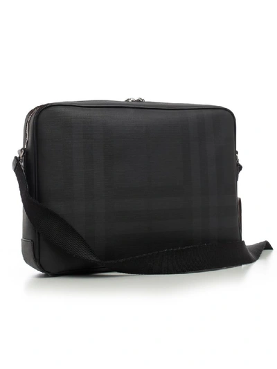 Shop Burberry Camera Bag In Dark Charcoal