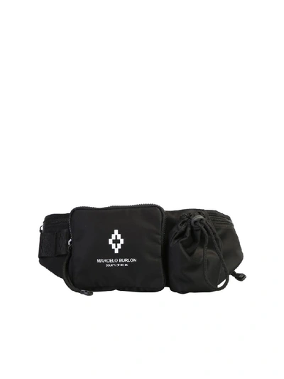 Shop Marcelo Burlon County Of Milan Branded Belt Bag In Black