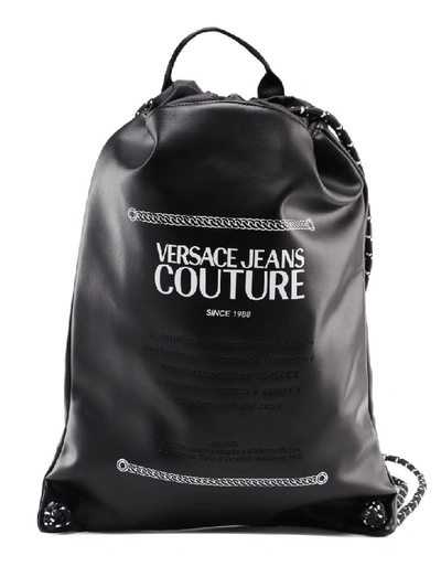 Shop Versace Jeans Couture Macrotag Bag In Black