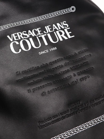 Shop Versace Jeans Couture Macrotag Bag In Black