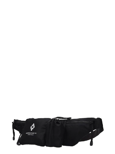 Shop Marcelo Burlon County Of Milan Waist Bag In Black Polyamide