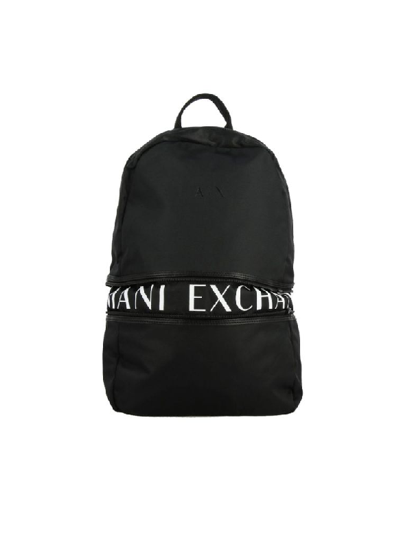 armani exchange logo backpack