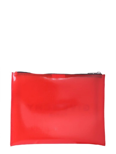 Shop Givenchy Large Pouch In Rosso