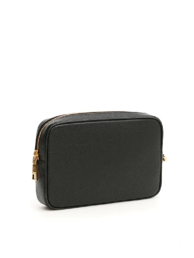 Shop Versace Grain Leather Palazzo Bag In Nero Oro (black)