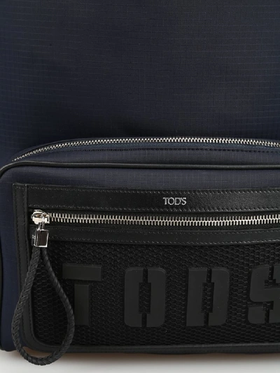 Shop Tod's Backpack In Blue