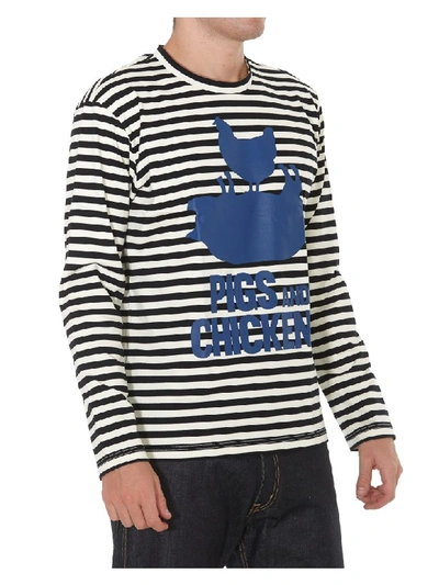 Shop Junya Watanabe Pigs And Chickens Long Sleeves T-shirt In Multicolor