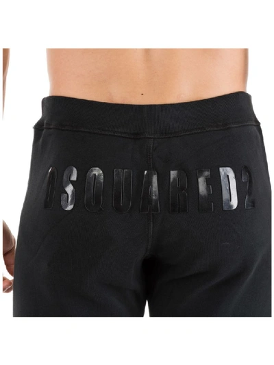 Shop Dsquared2 Logo Tracksuit Bottoms In Nero