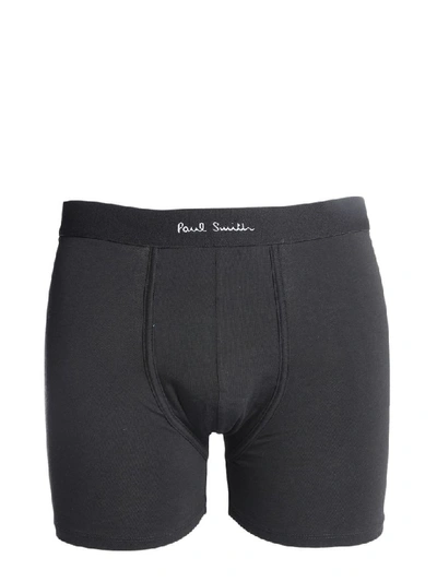 Shop Paul Smith Pack Of Three Boxers In Nero