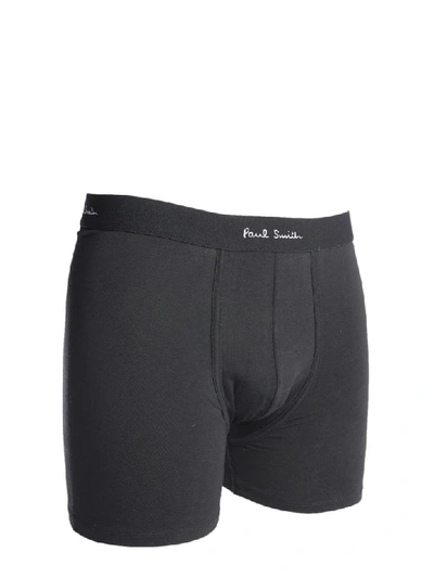 Shop Paul Smith Pack Of Three Boxers In Nero