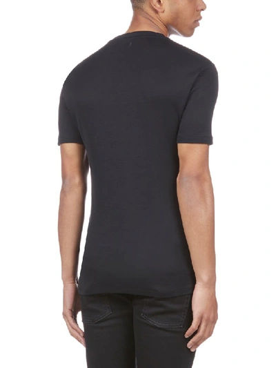 Shop Neil Barrett Short Sleeve T-shirt In Black Silver
