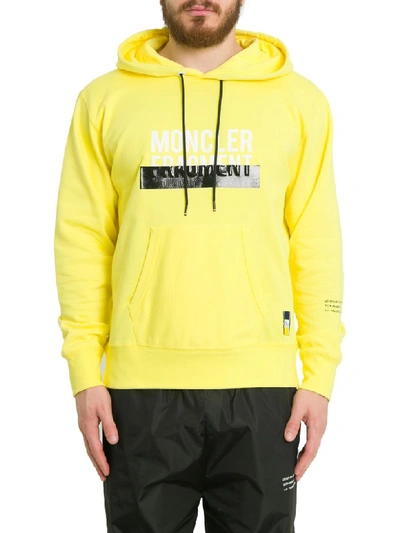 Shop Moncler Genius Hoodie By Fragment In Giallo